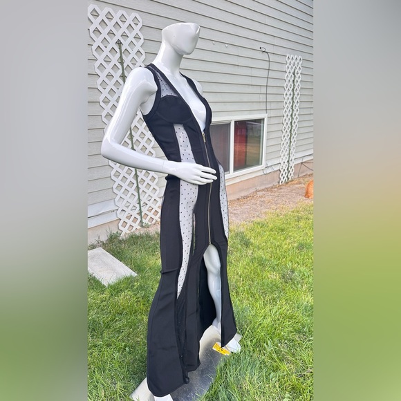 House of CB Black Plunge Sleeveless Bodycon Dress - Picture 6 of 13